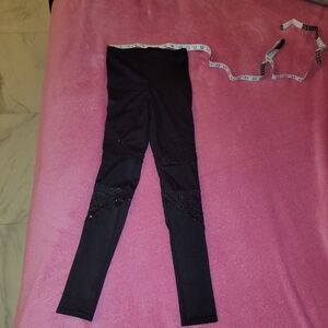 Weissman Shimmering Black Leggings